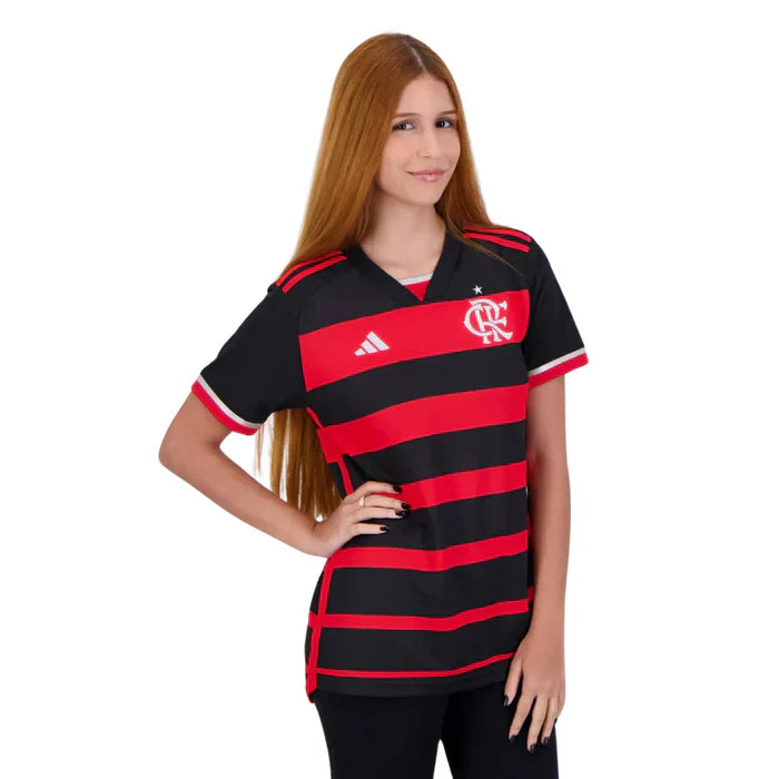 Camiseta local Flamengo 24/25 I para mujer - Adidas