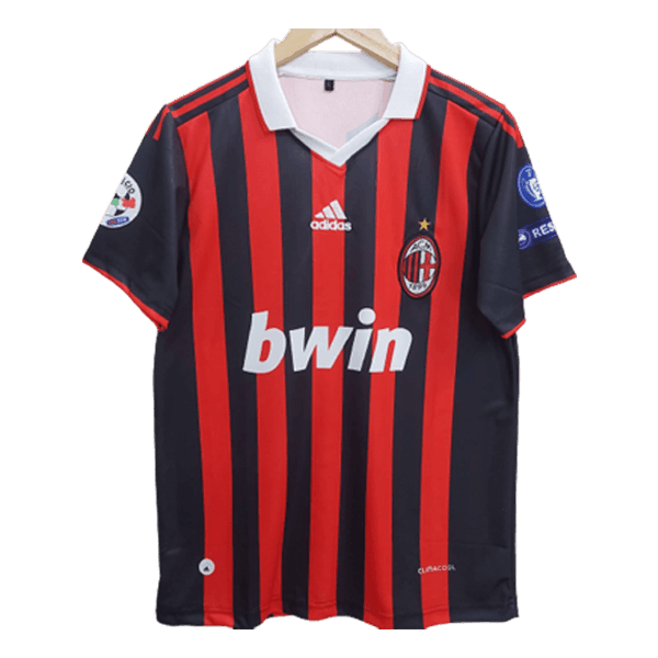 Ac Milan Ronaldinho Embroidery Retro Jersey  - Collection