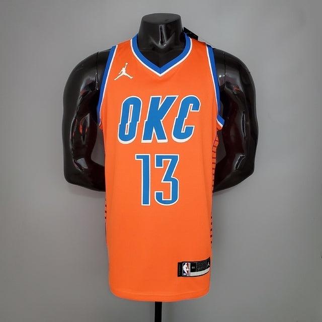 Camiseta Basquete NBA Oklahoma City Thunder Naranja