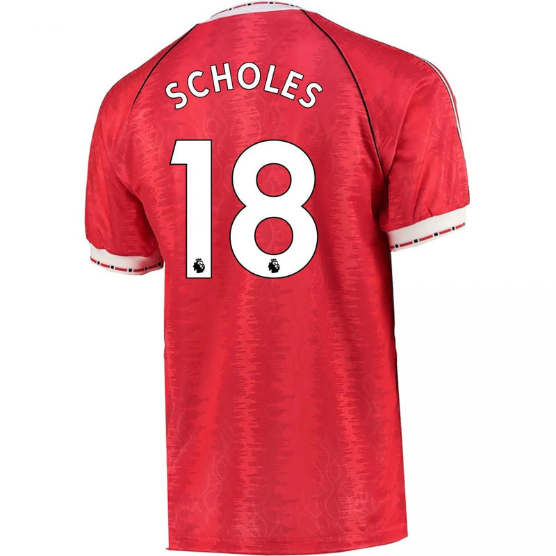 Camiseta de Paul Scholes del Manchester United 1990 - Adidas