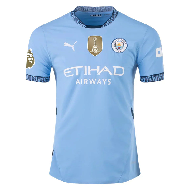 Camiseta de local auténtica del Manchester City 24/25 de Erling Haaland - PUMA