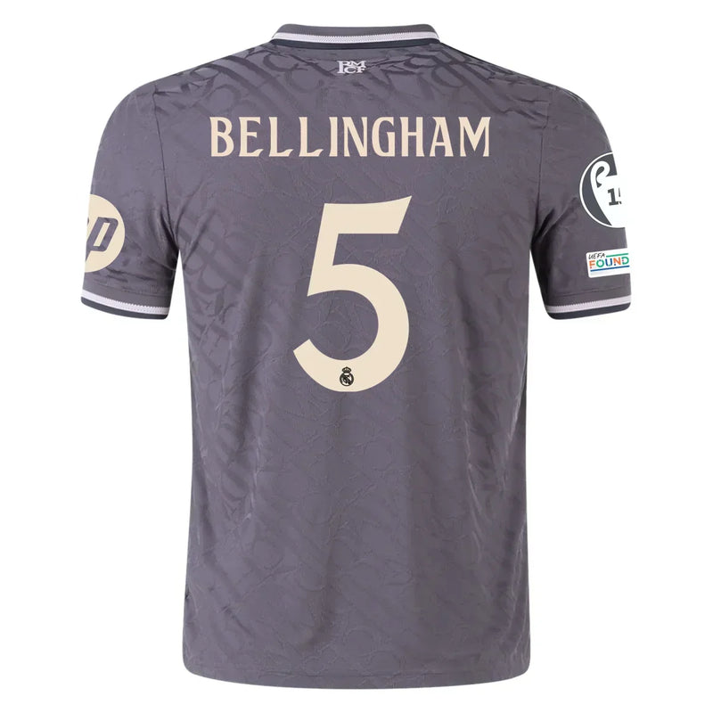 Jude Bellingham Real Madrid 24/25 III Third  Jersey Player [Slim Fit] - Adidas