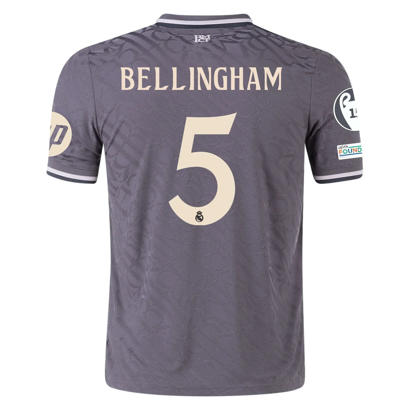 Jude Bellingham Real Madrid 24/25 III Third  Jersey Player [Slim Fit] - Adidas