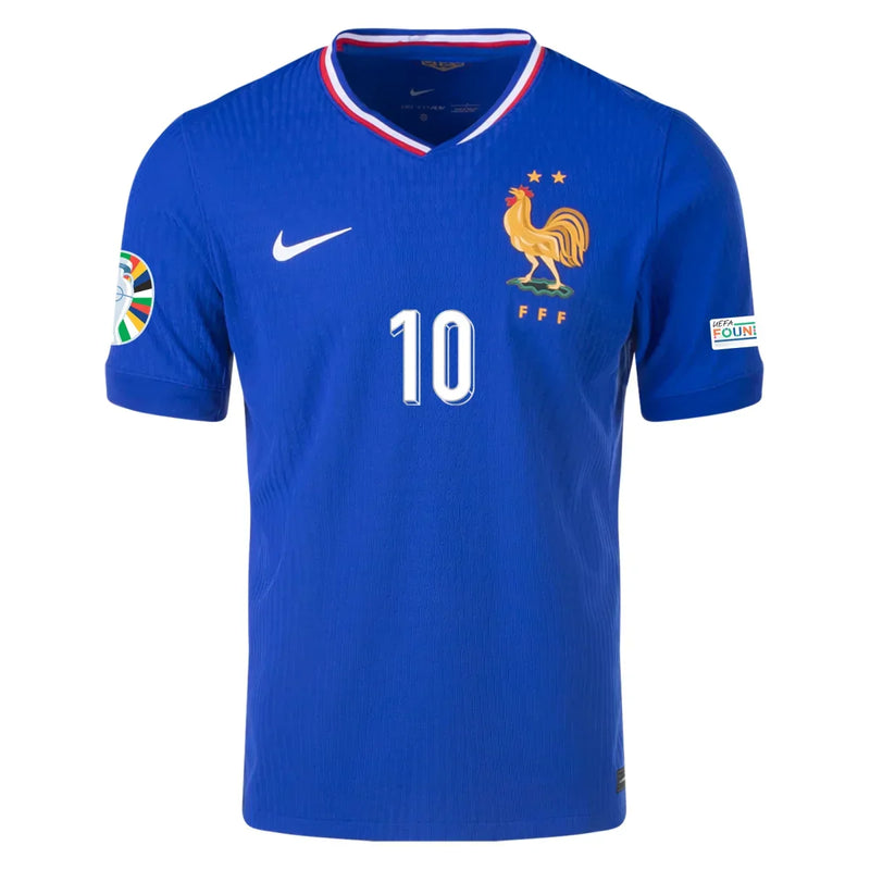 Camiseta de local auténtica de Francia 24/25 de Kylian Mbappé - Nike