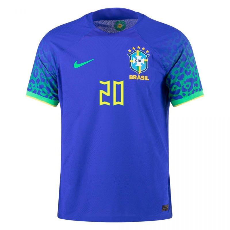 Vinicius Jr. Brazil 22/23 Player [Slim Fit] II Away Jersey - Brasil - Nike