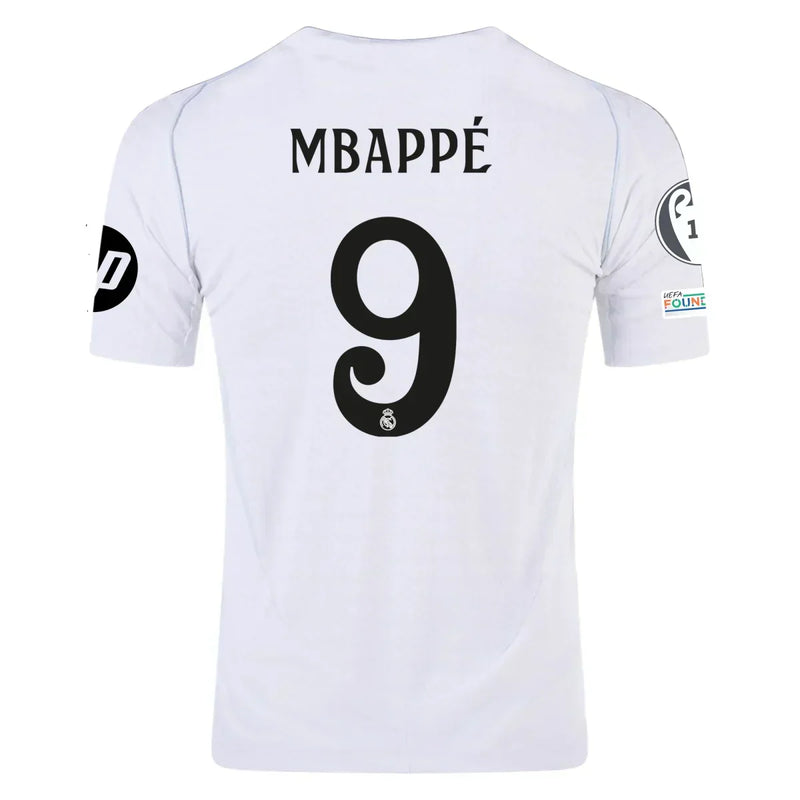 Camiseta de local auténtica del Real Madrid 24/25 de Kylian Mbappé - Adidas