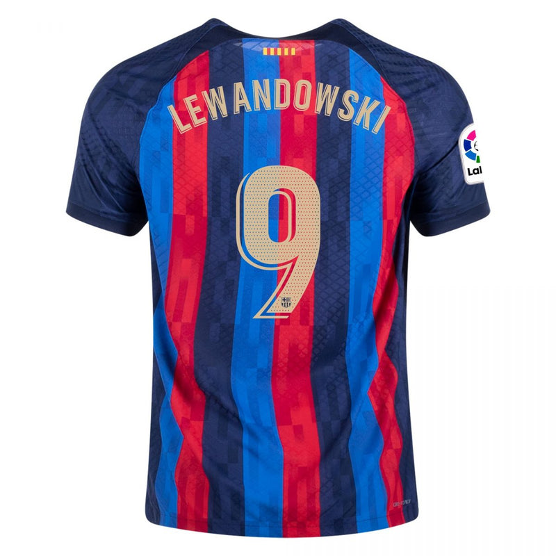 Camiseta de local auténtica del Barcelona 22/23 de Robert Lewandowski - Nike