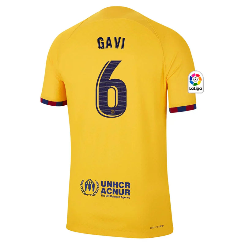 Gavi Barcelona 22/23 Player [Slim Fit] Senyera IV Fourth Jersey - Nike