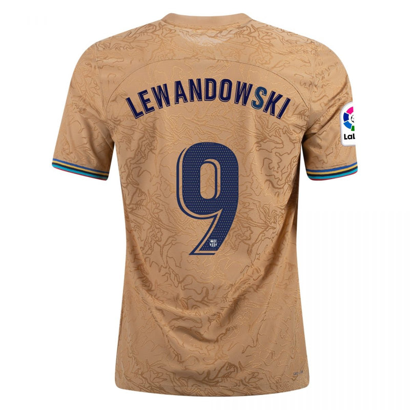 Camiseta de visitante auténtica II del Barcelona 22/23 de Robert Lewandowski - Nike