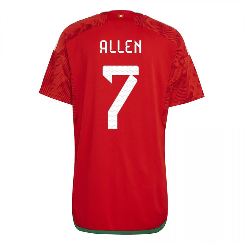 Joe Allen Wales 22/23 I Home Jersey - Adidas