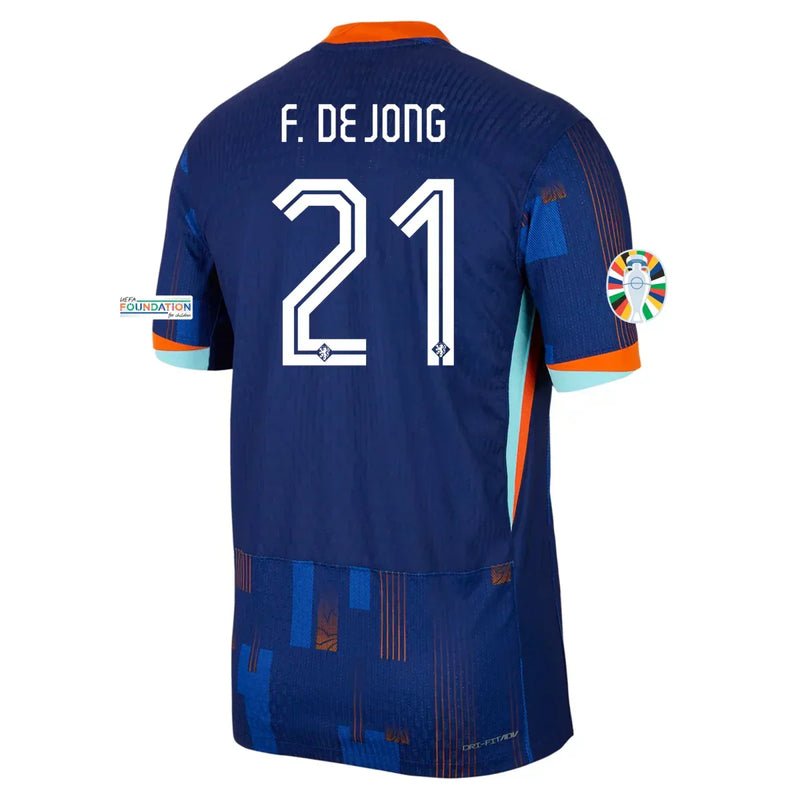 Frenkie de Jong Netherlands 24/25 Player [Slim Fit] II Away Jersey - Nike