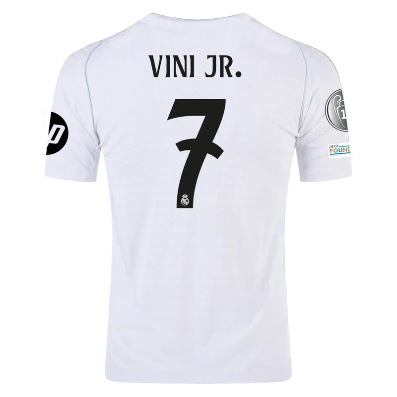 Camiseta de local auténtica del Real Madrid 24/25 de Vinicius Jr. - Adidas