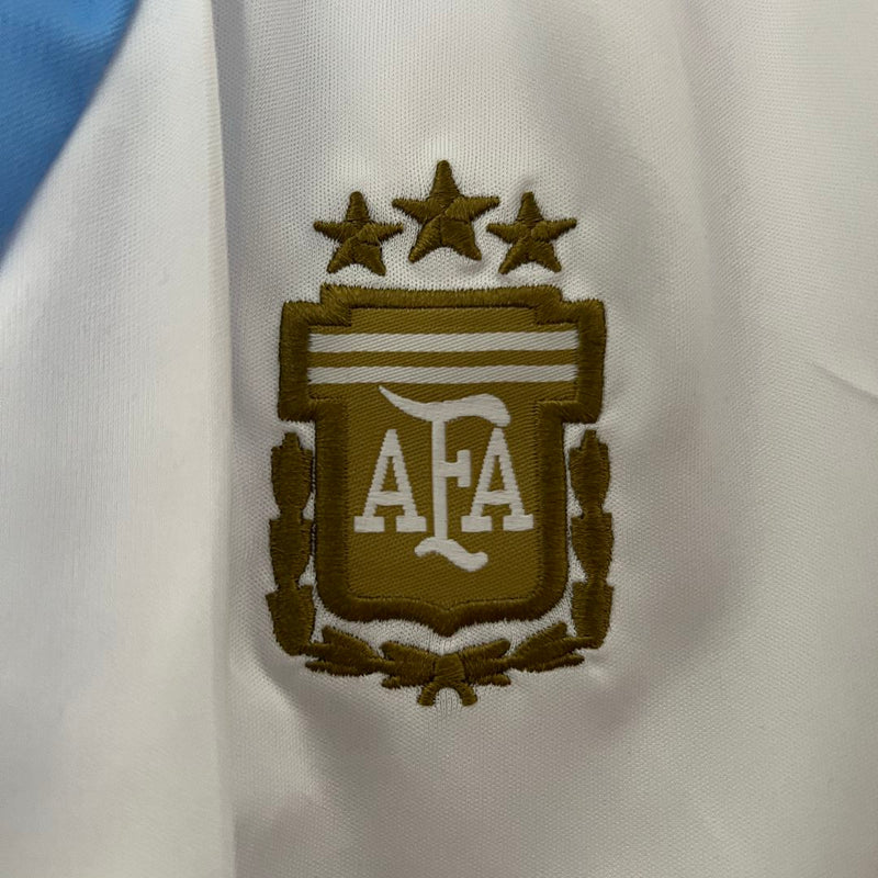 Argentina Home Kids Kit 2024 - Patch Fifa World Champions 2022