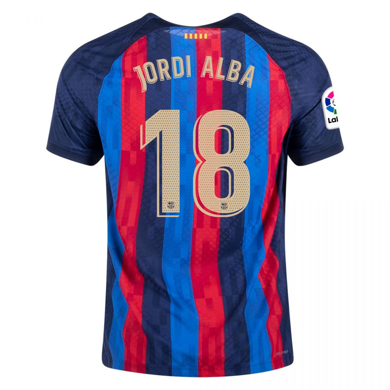 Camiseta de local auténtica del Barcelona 22/23 de Jordi Alba - Nike